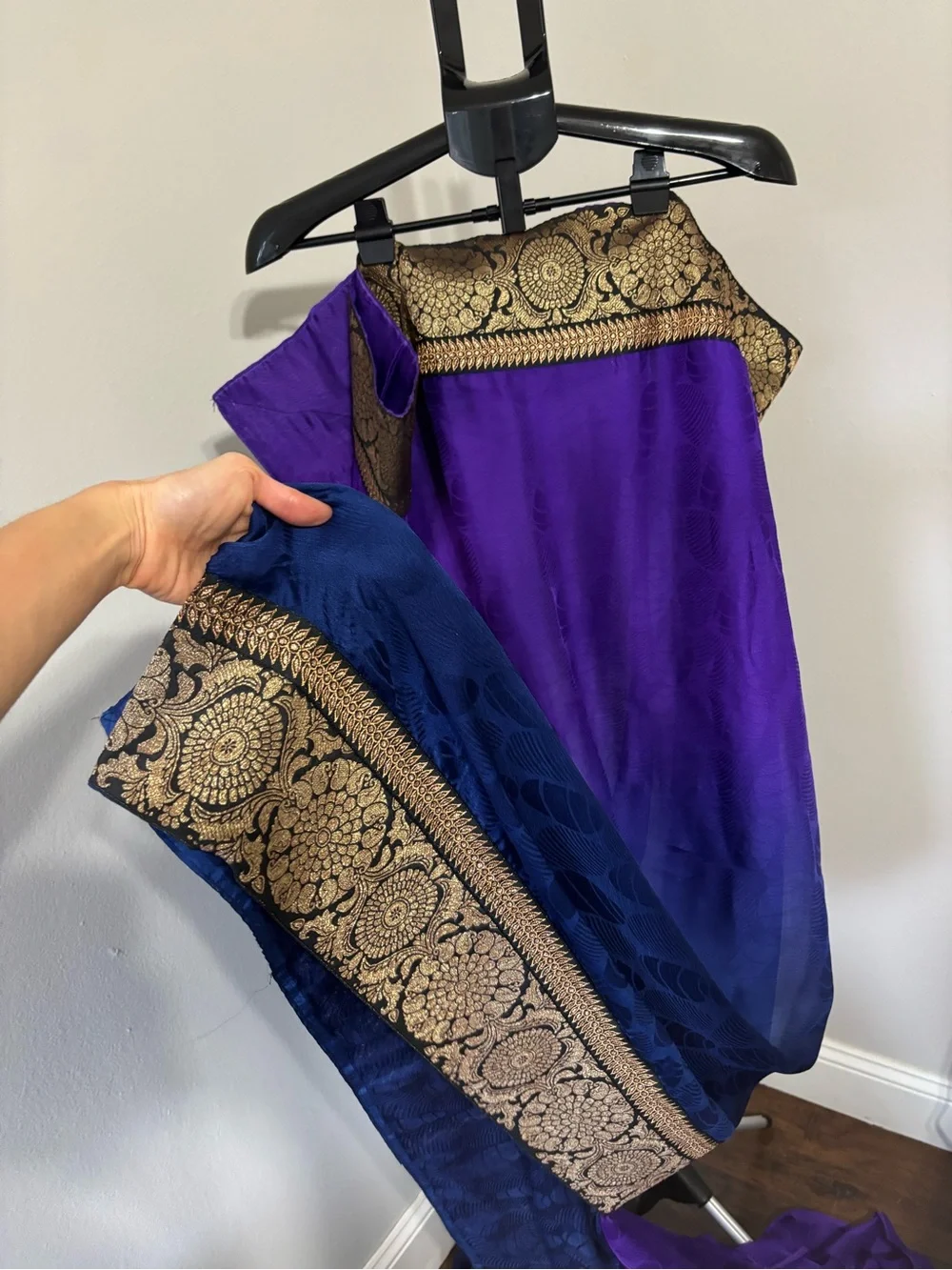 Full set Ombré Saree XS/S/M (please read for Saree 101/size guide)